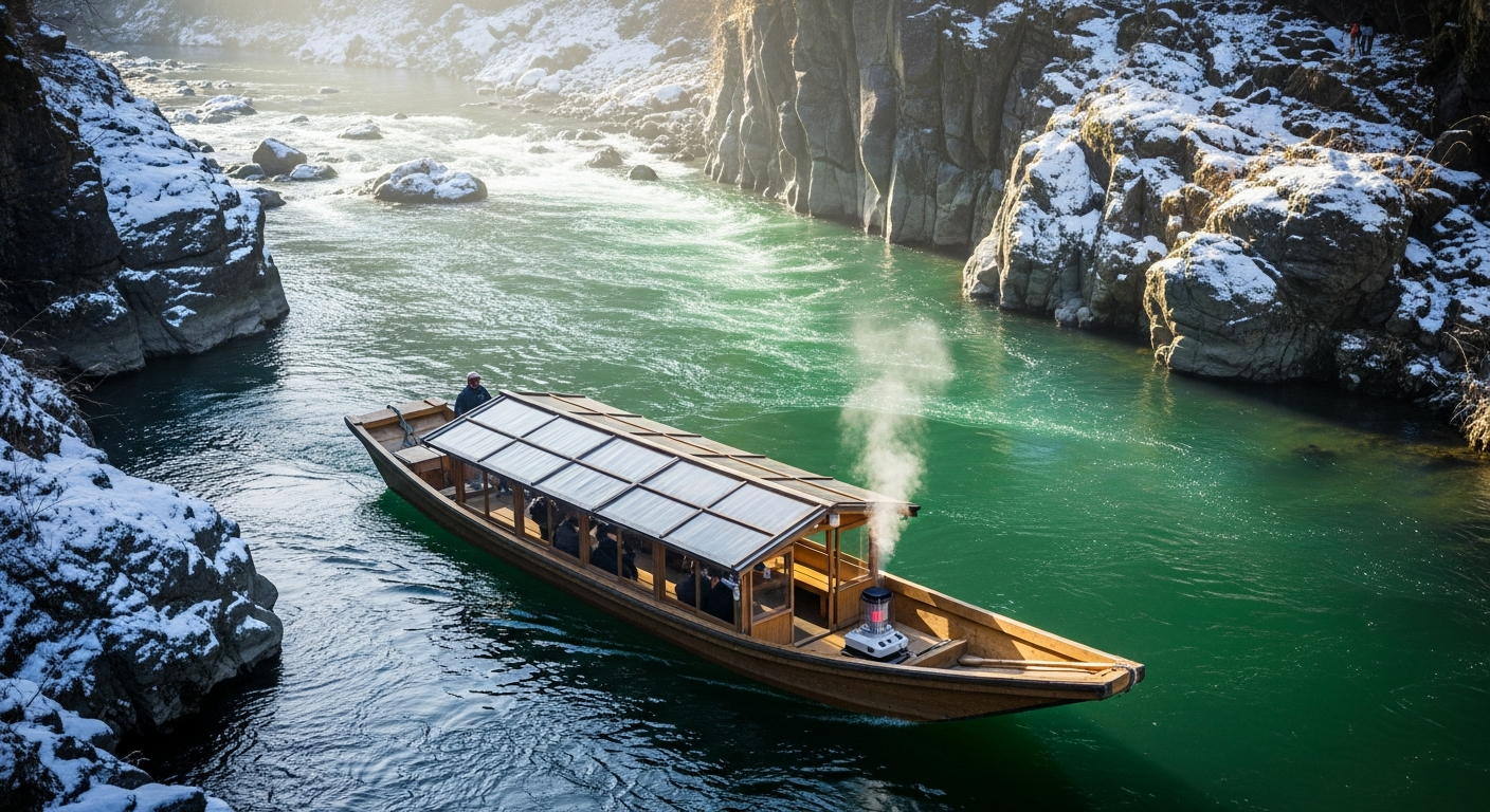 Hozugawa River Winter Boat Rides